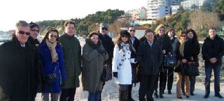 Montenegrin delegation in Split