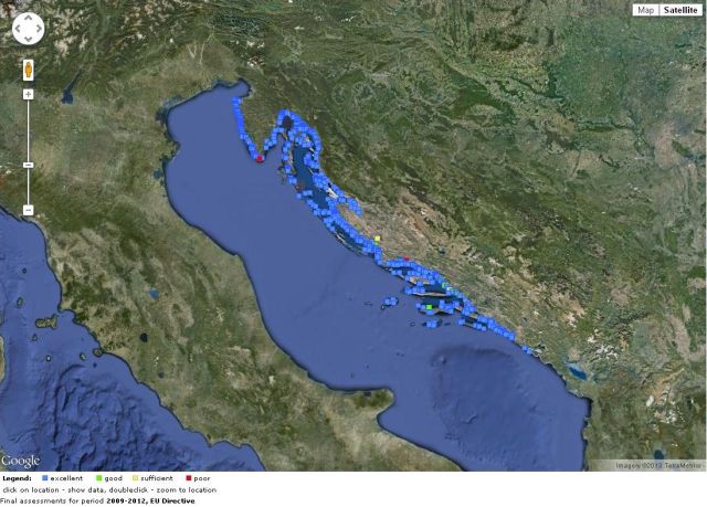 Supreme quality of sea bathing water in Croatia