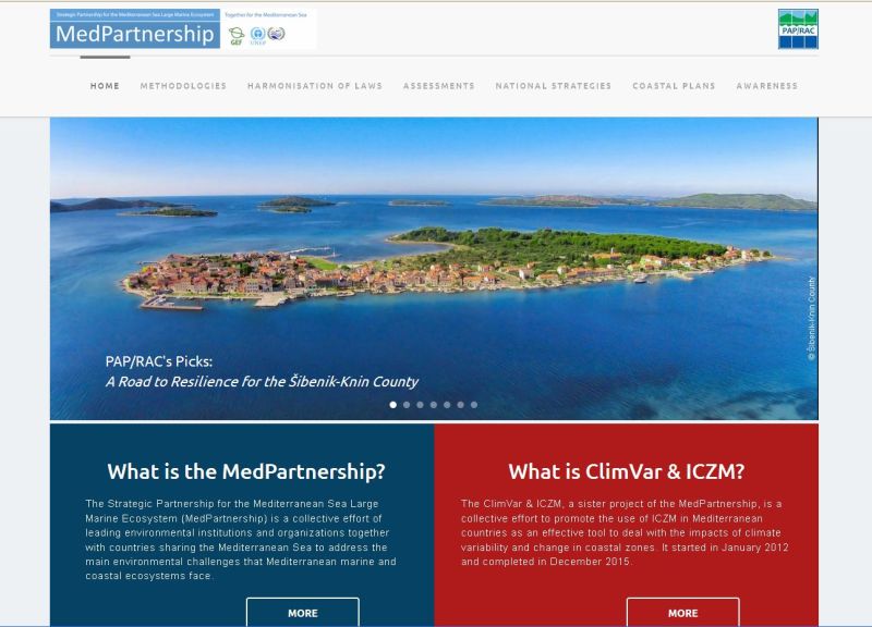 New GEF MedPartnership project website - beautiful, isn't it?