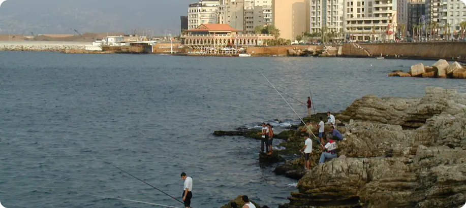 People fishing