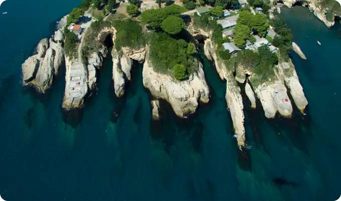 Ocean and the island